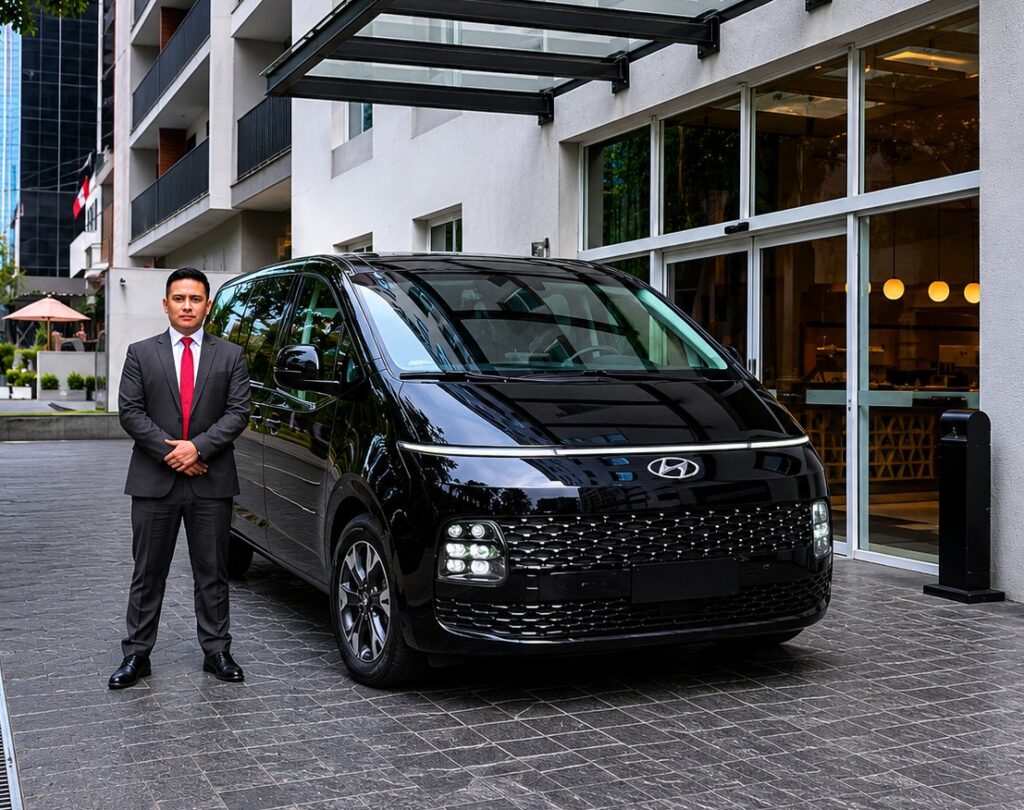 Executive van airport transfer service in Lima Peru