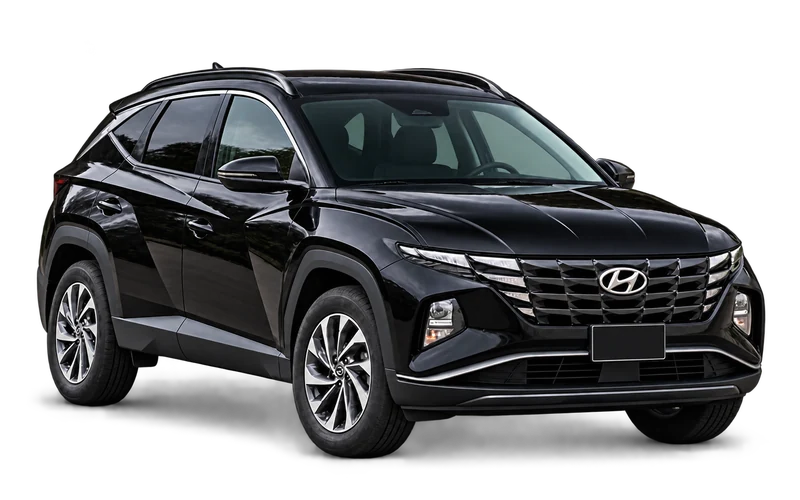 Black Hyundai Tucson for private airport transfers in Lima